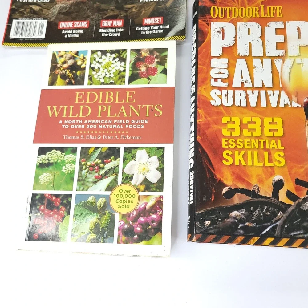Lot 8 Prepper Books Homesteading Skills Off Grid Survival Canning Gardens Nature